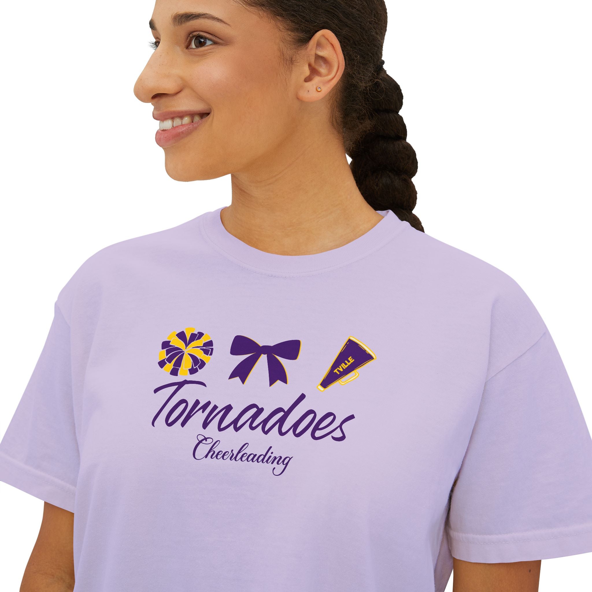 Tornadoes Cheerleading Boxy Tee