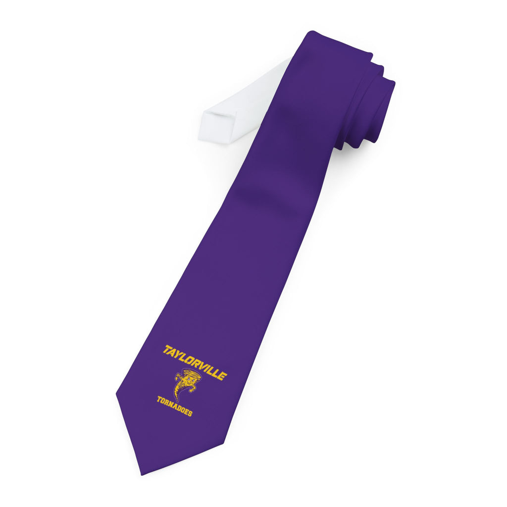 Purple School Mascot Necktie