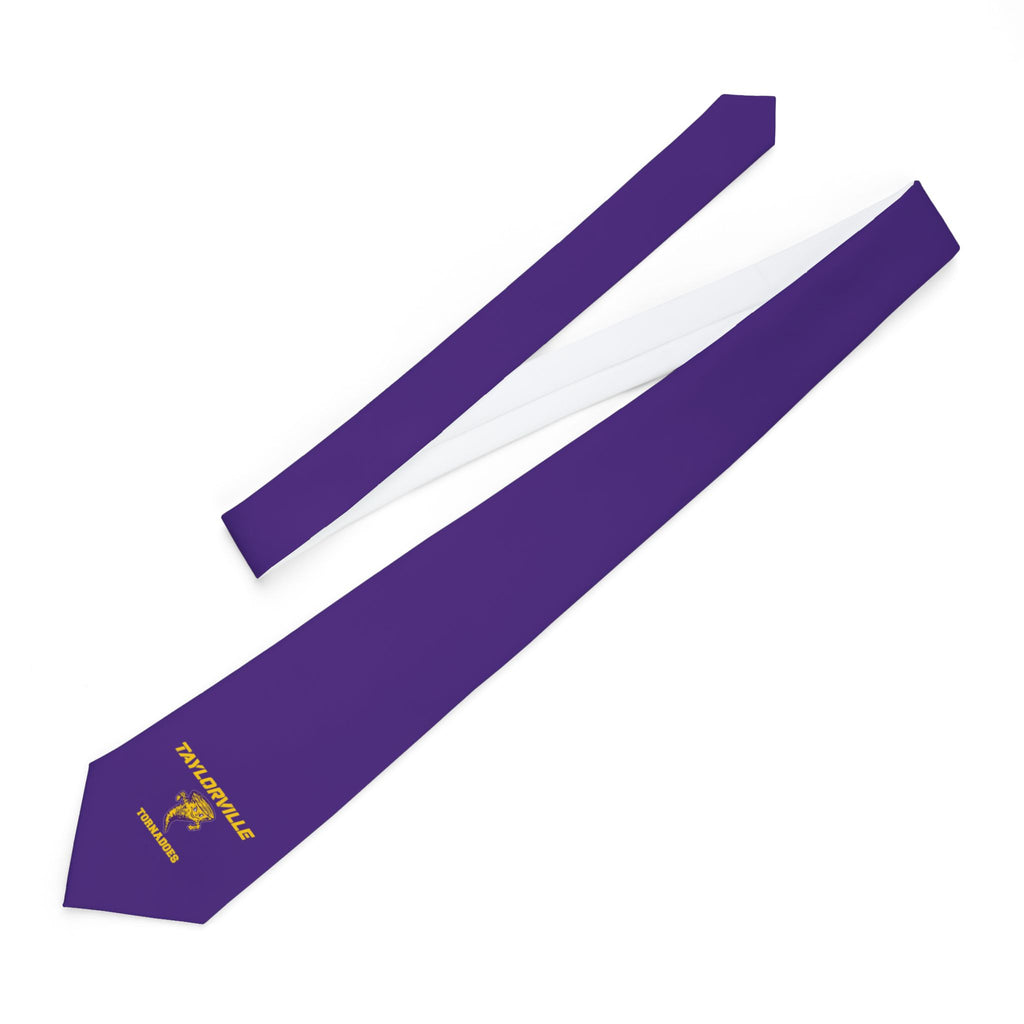 Purple School Mascot Necktie
