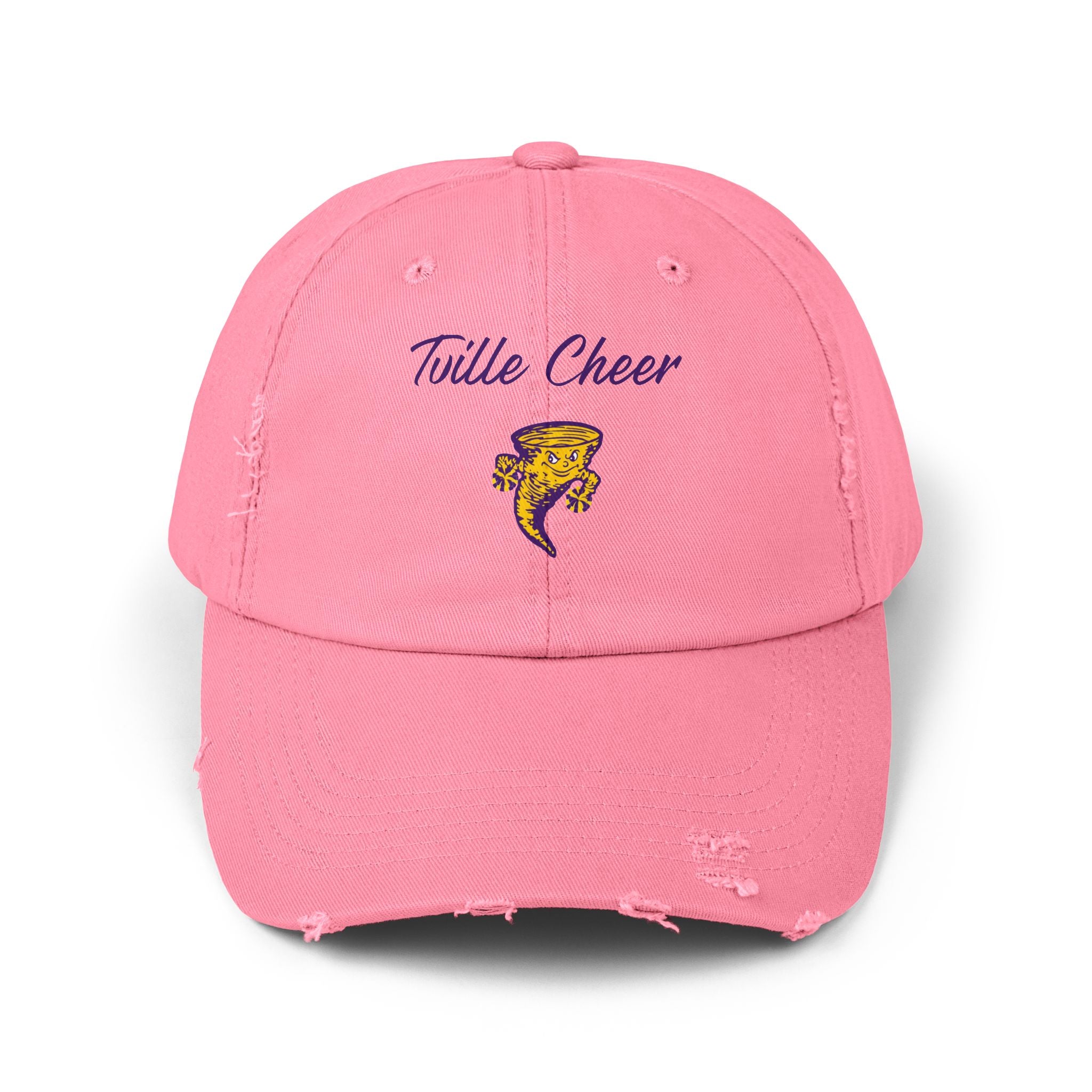 Cheer Distressed Baseball Cap