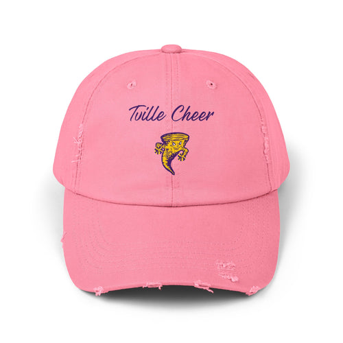Cheer Distressed Baseball Cap