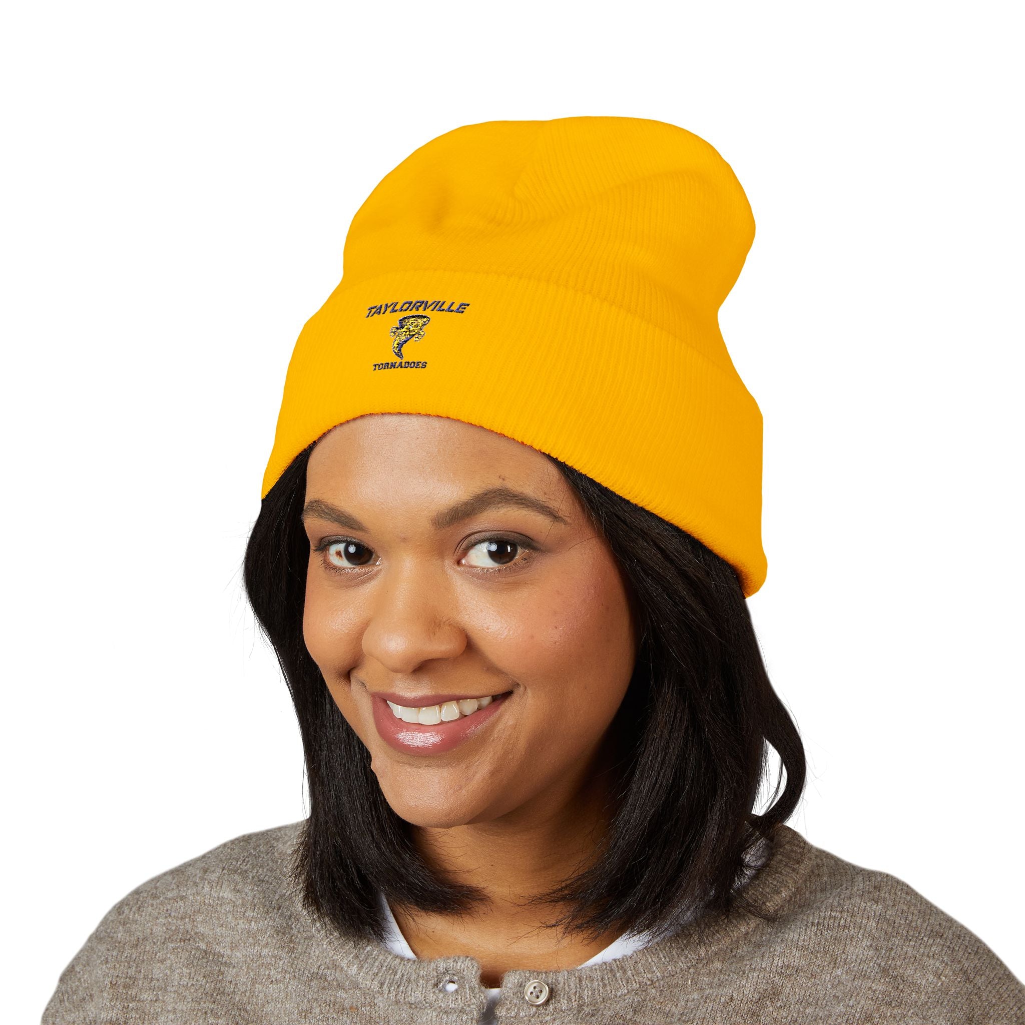 Embroidered Taylorville Tornadoes Cuffed Beanie