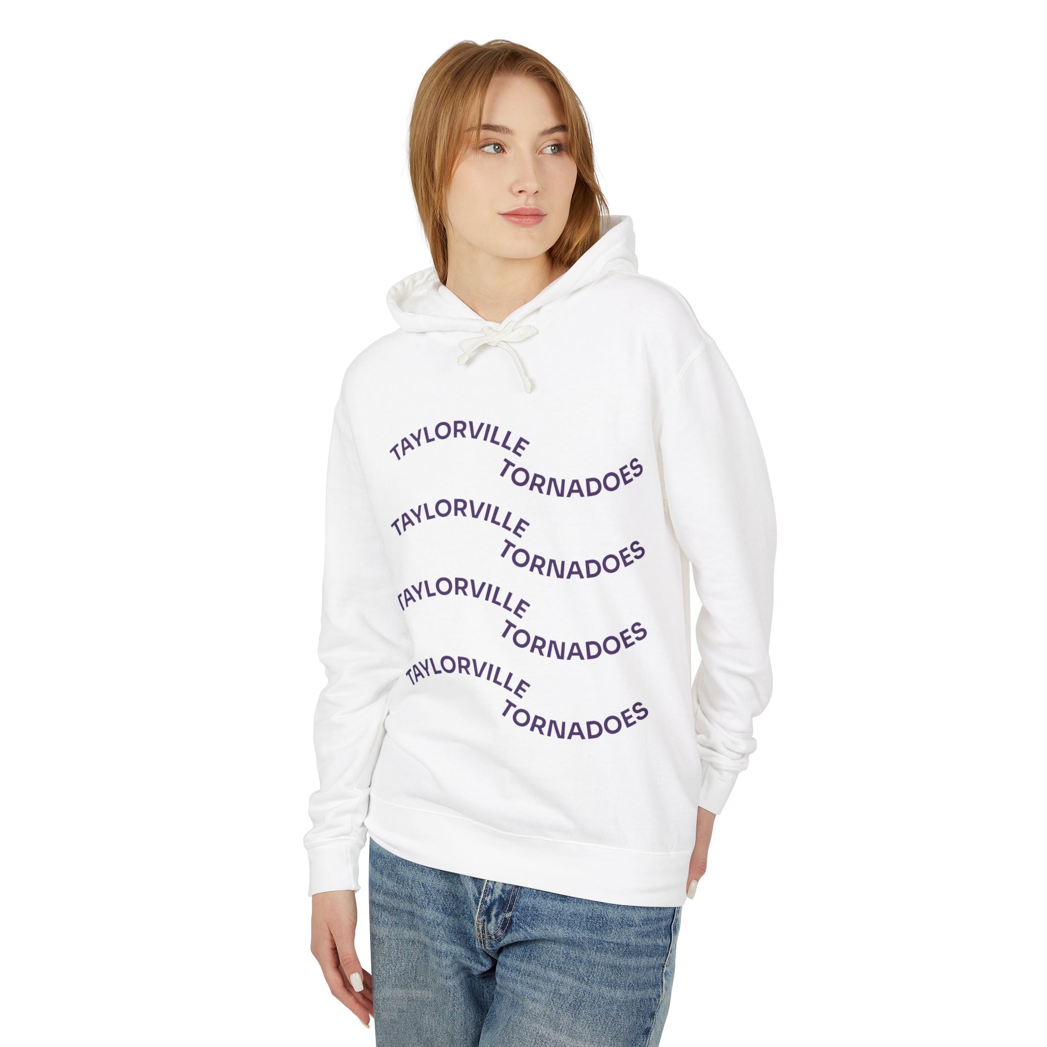 WAVY TEXT COMFORT COLORS HOODIE
