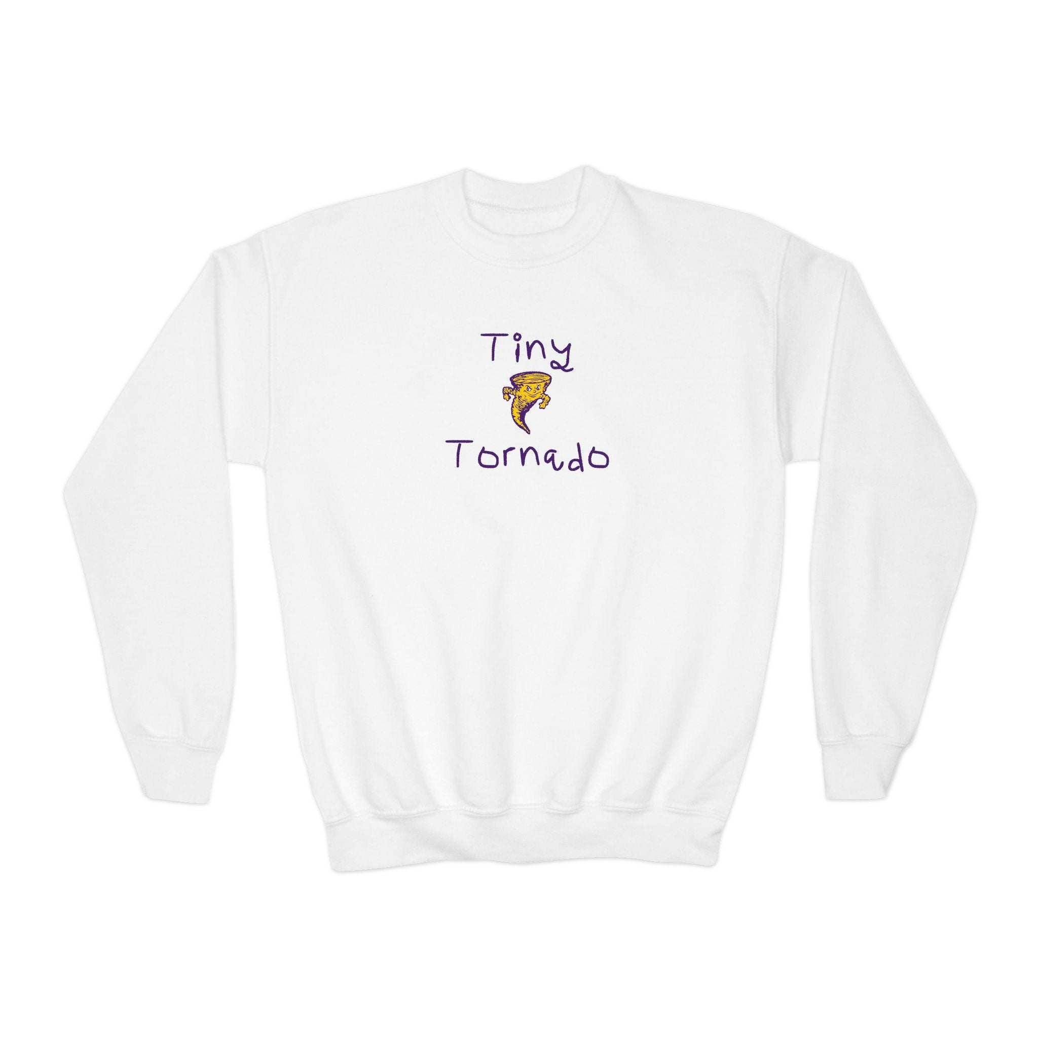 Youth Sweatshirt — "Tiny Tornado" Cute Kid Crewneck
