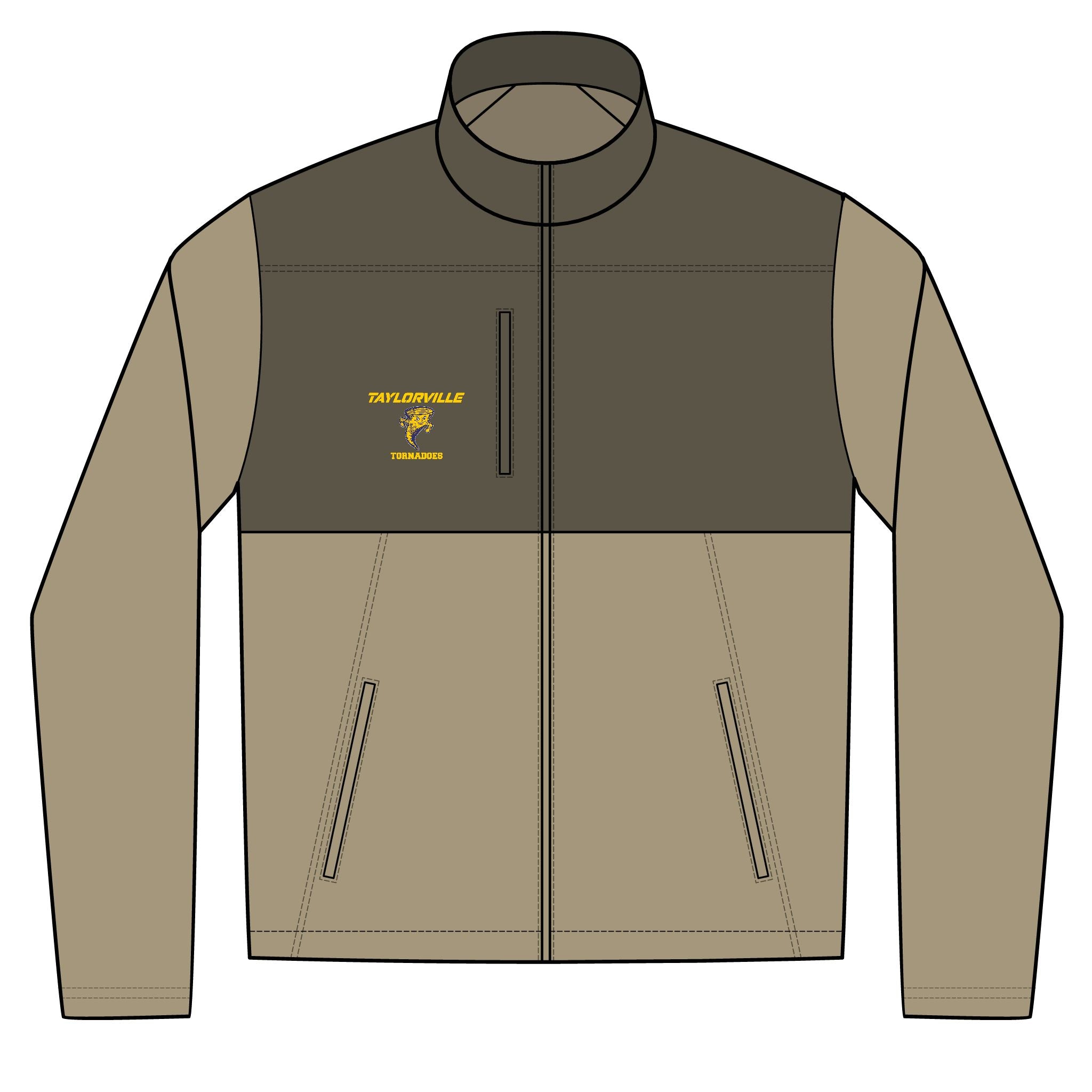 Realtree Atlas Colorblock Soft Shell Jacket — Embroidered Outdoor Windbreaker