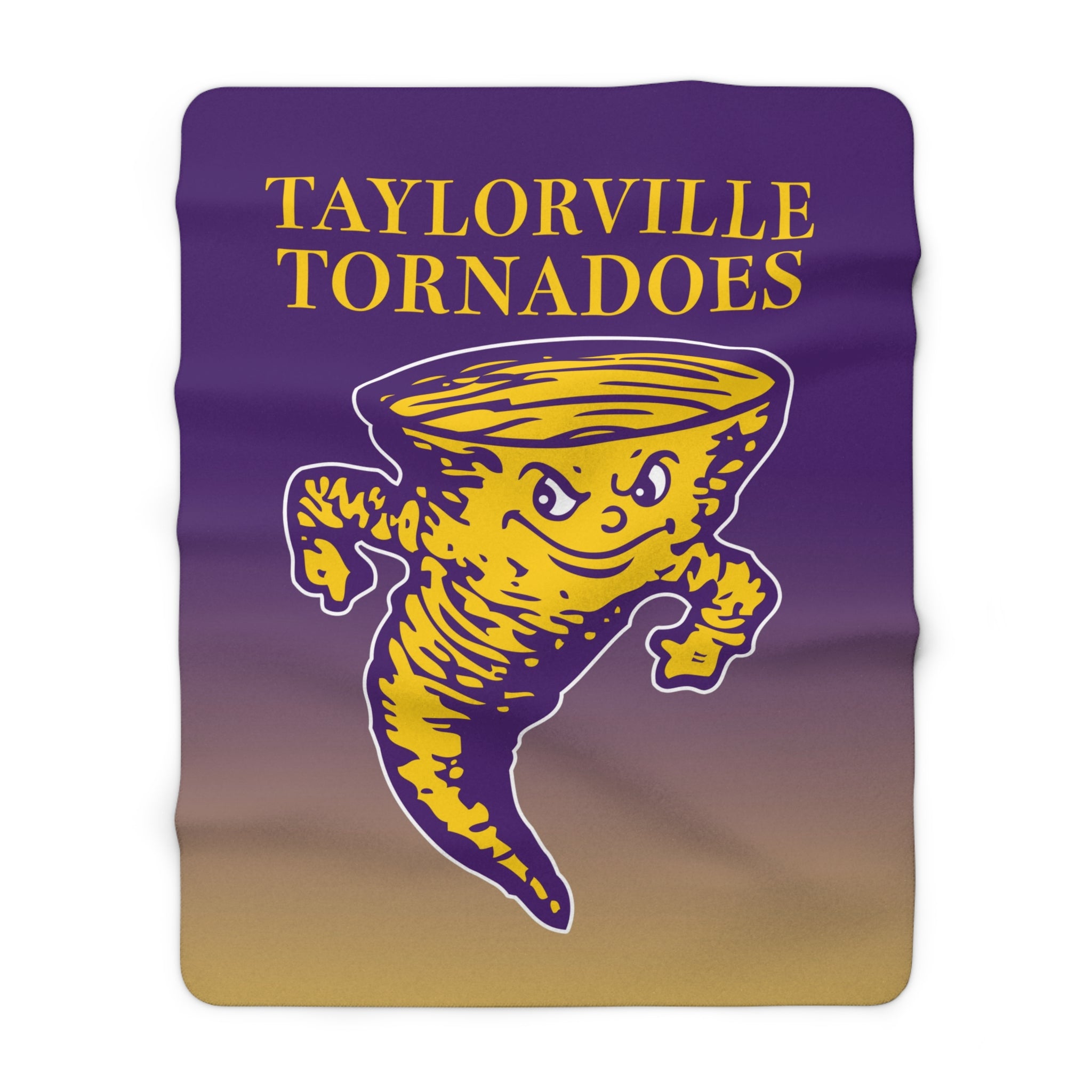 Taylorville Tornadoes Sherpa Blanket – Plush School Spirit Fleece