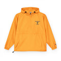 Packable Anorak Jacket — Lightweight Orange Windbreaker with Front Pocket