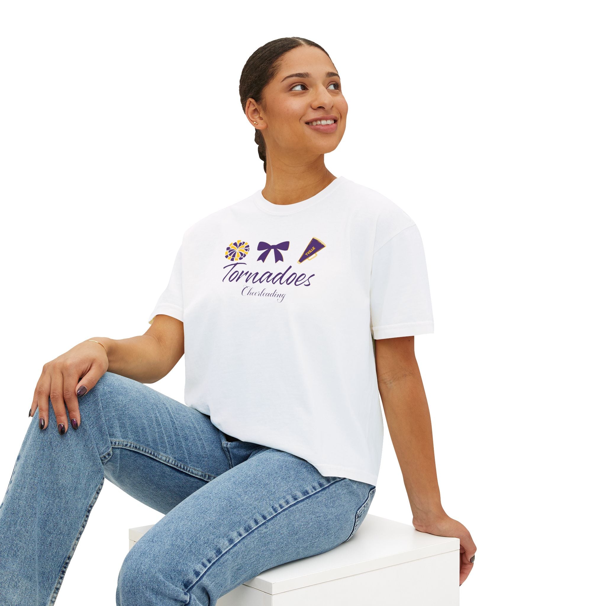 Tornadoes Cheerleading Boxy Tee