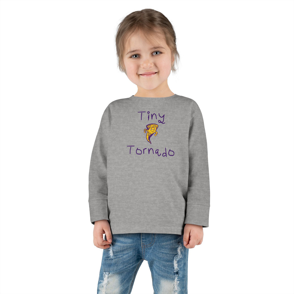 Toddler Long Sleeve Tee — "Tiny Tornado"