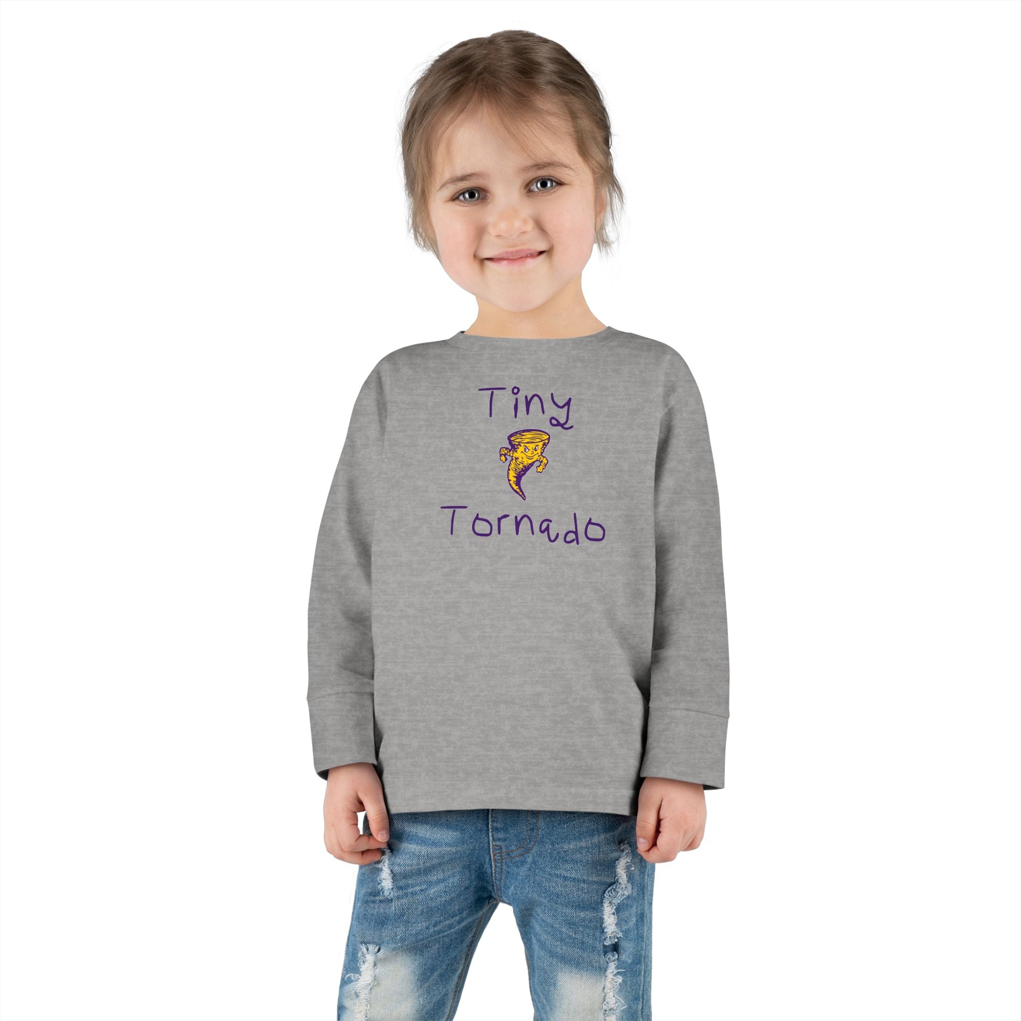 Toddler Long Sleeve Tee — "Tiny Tornado"