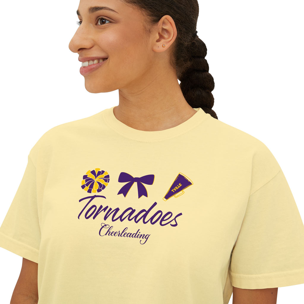 Tornadoes Cheerleading Boxy Tee