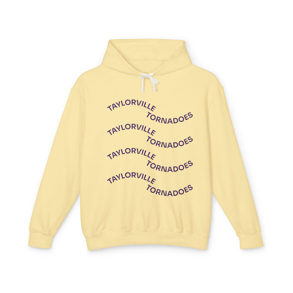 WAVY TEXT COMFORT COLORS HOODIE