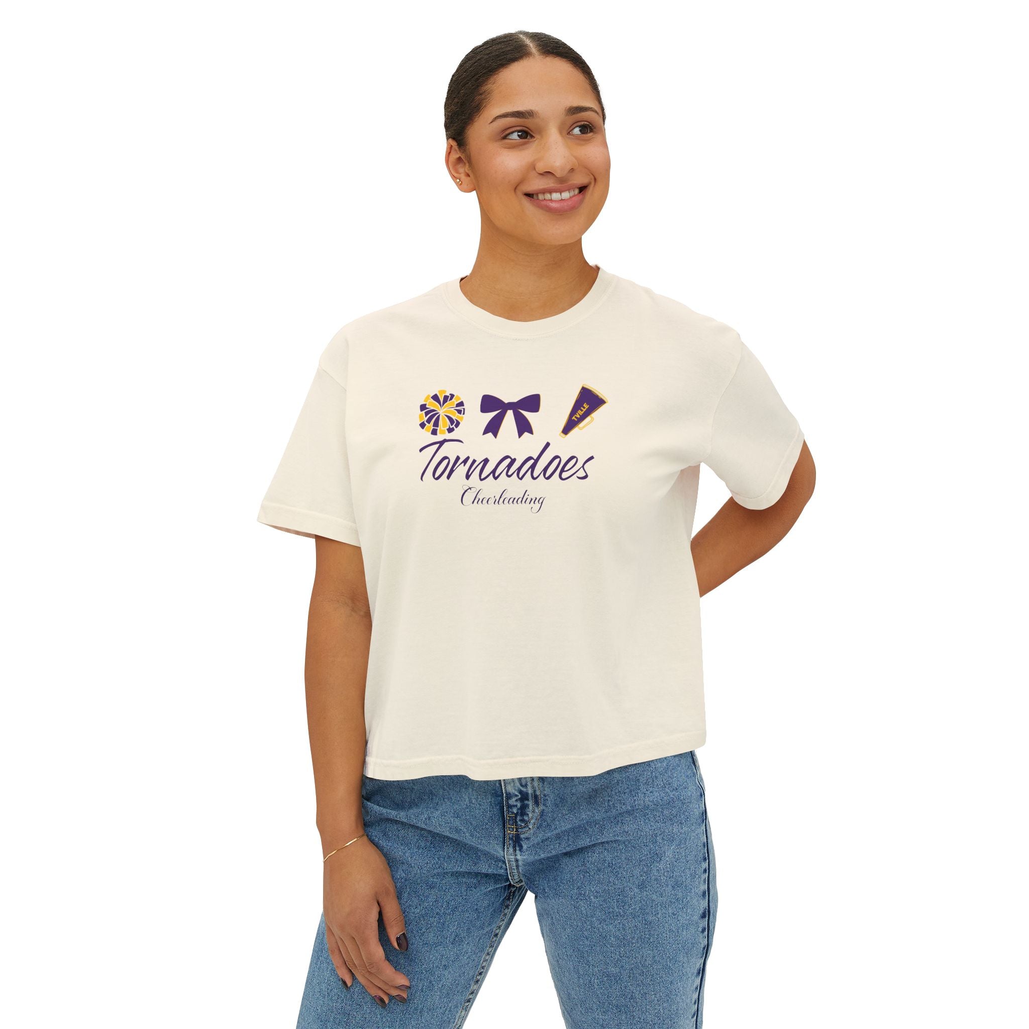 Tornadoes Cheerleading Boxy Tee