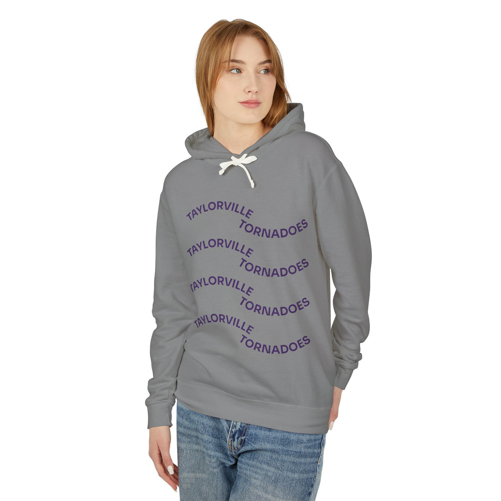 WAVY TEXT COMFORT COLORS HOODIE