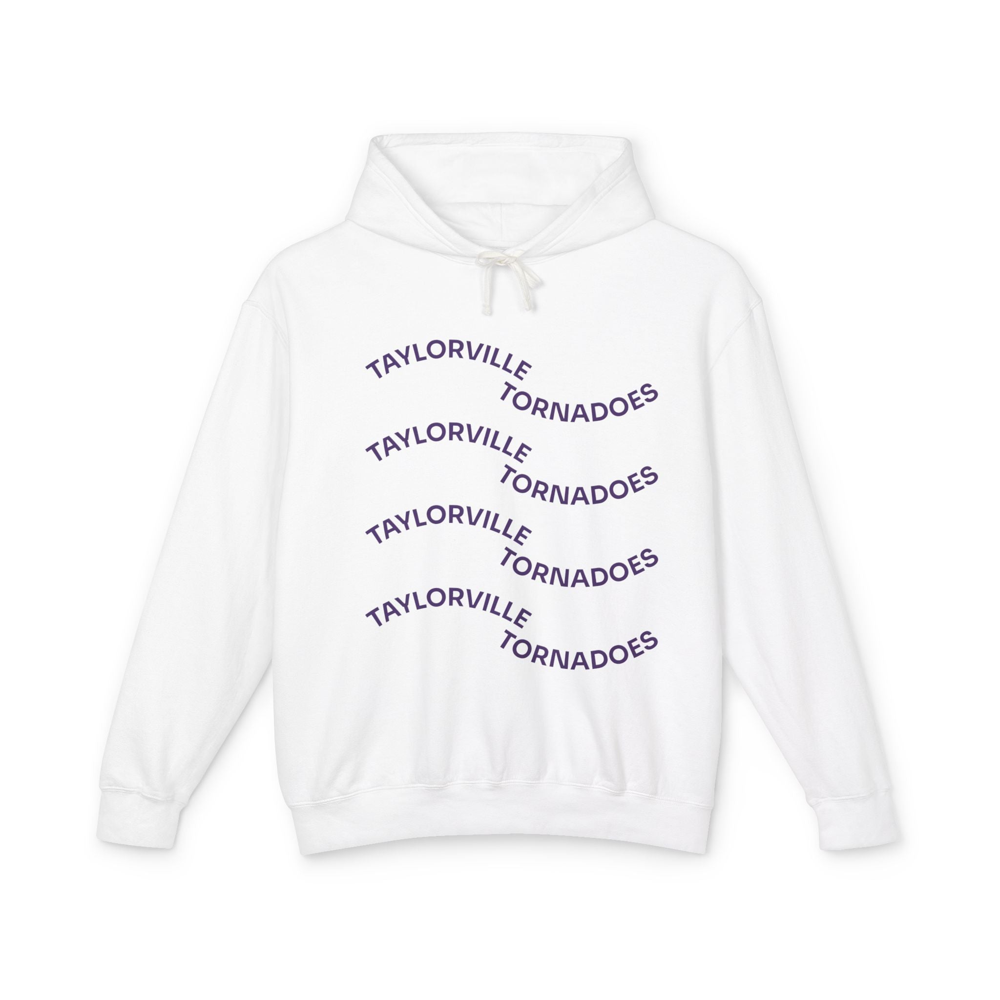 WAVY TEXT COMFORT COLORS HOODIE