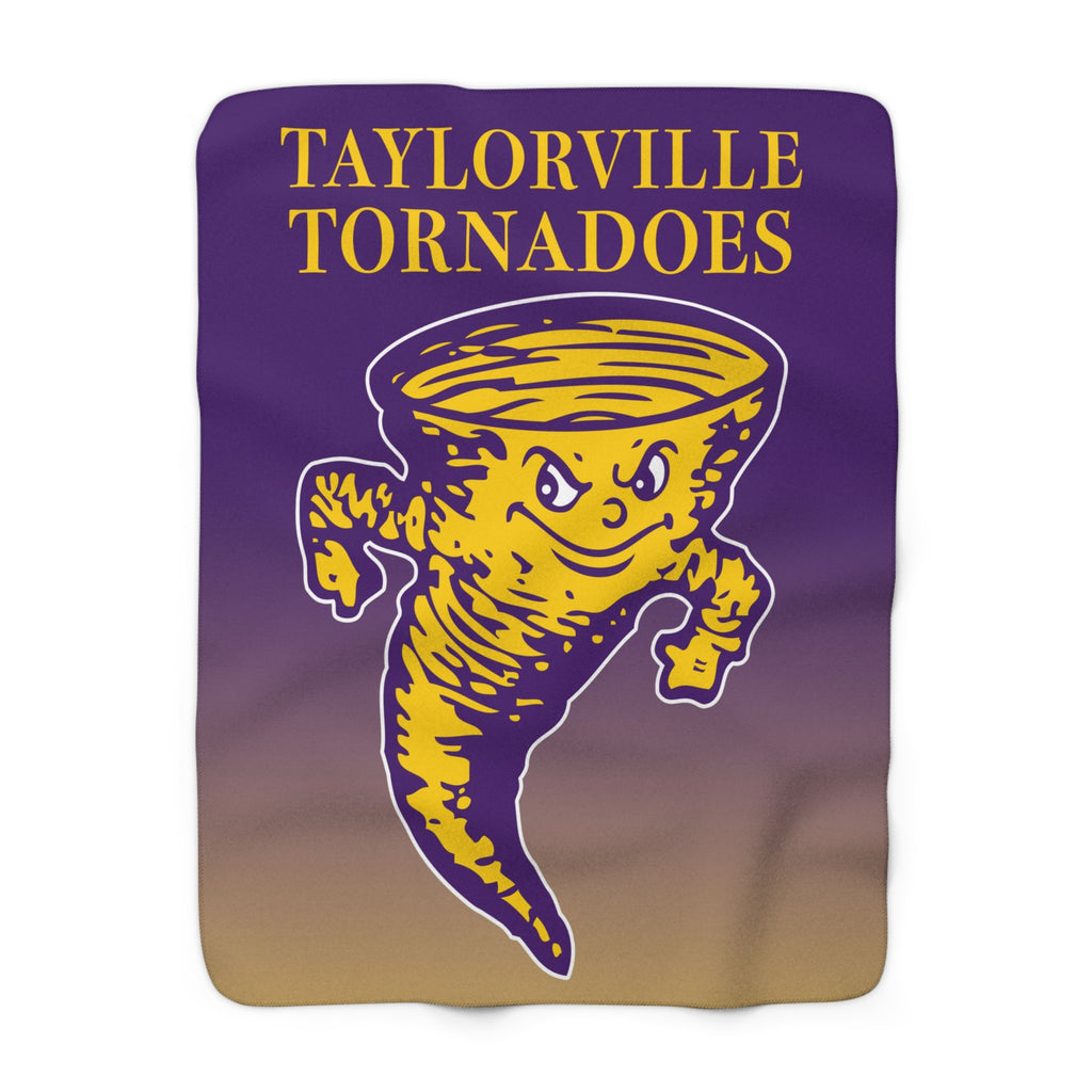 Taylorville Tornadoes Sherpa Blanket – Plush School Spirit Fleece