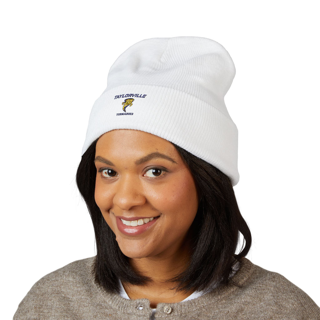 Embroidered Taylorville Tornadoes Cuffed Beanie