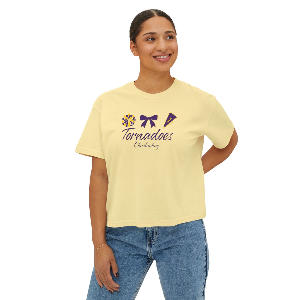 Tornadoes Cheerleading Boxy Tee