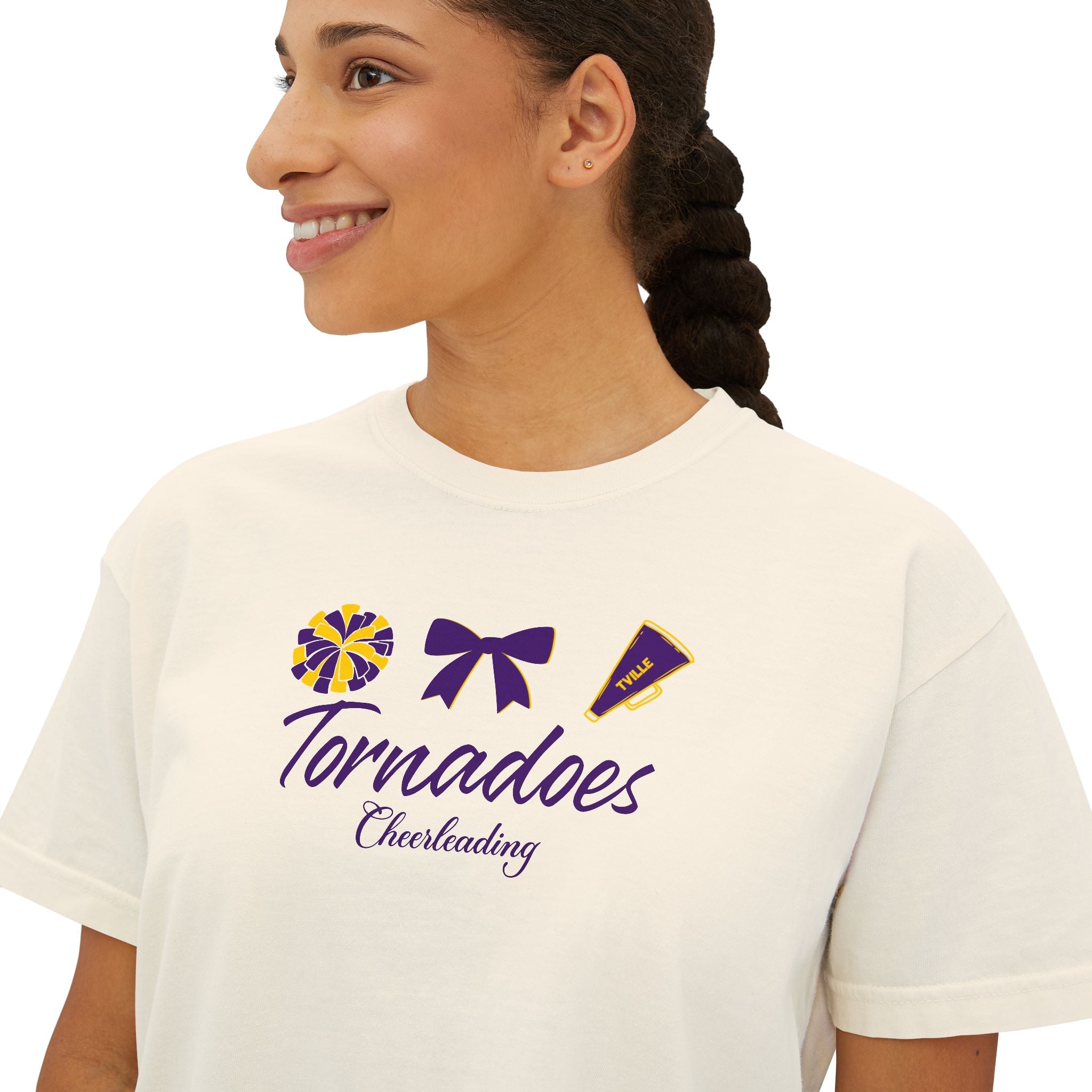 Tornadoes Cheerleading Boxy Tee