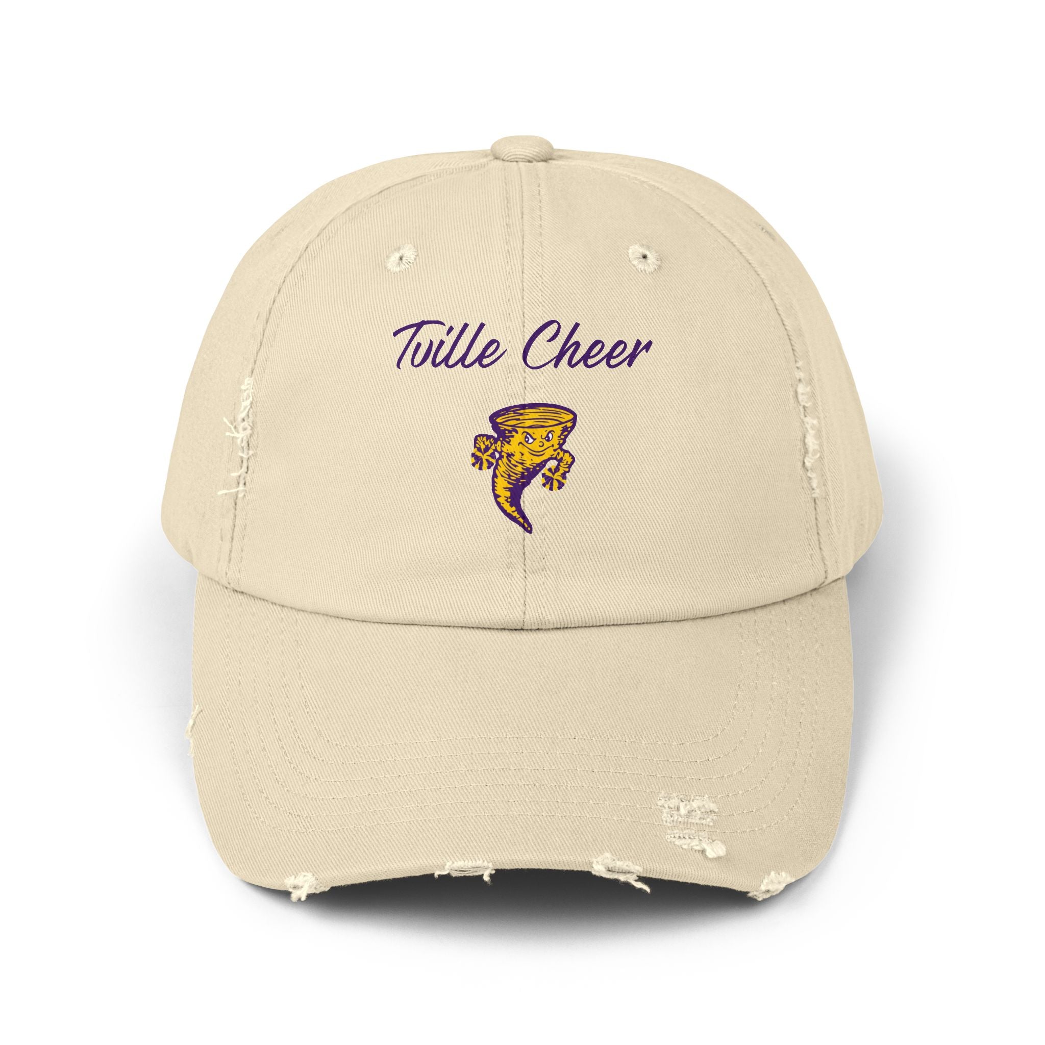 Cheer Distressed Baseball Cap