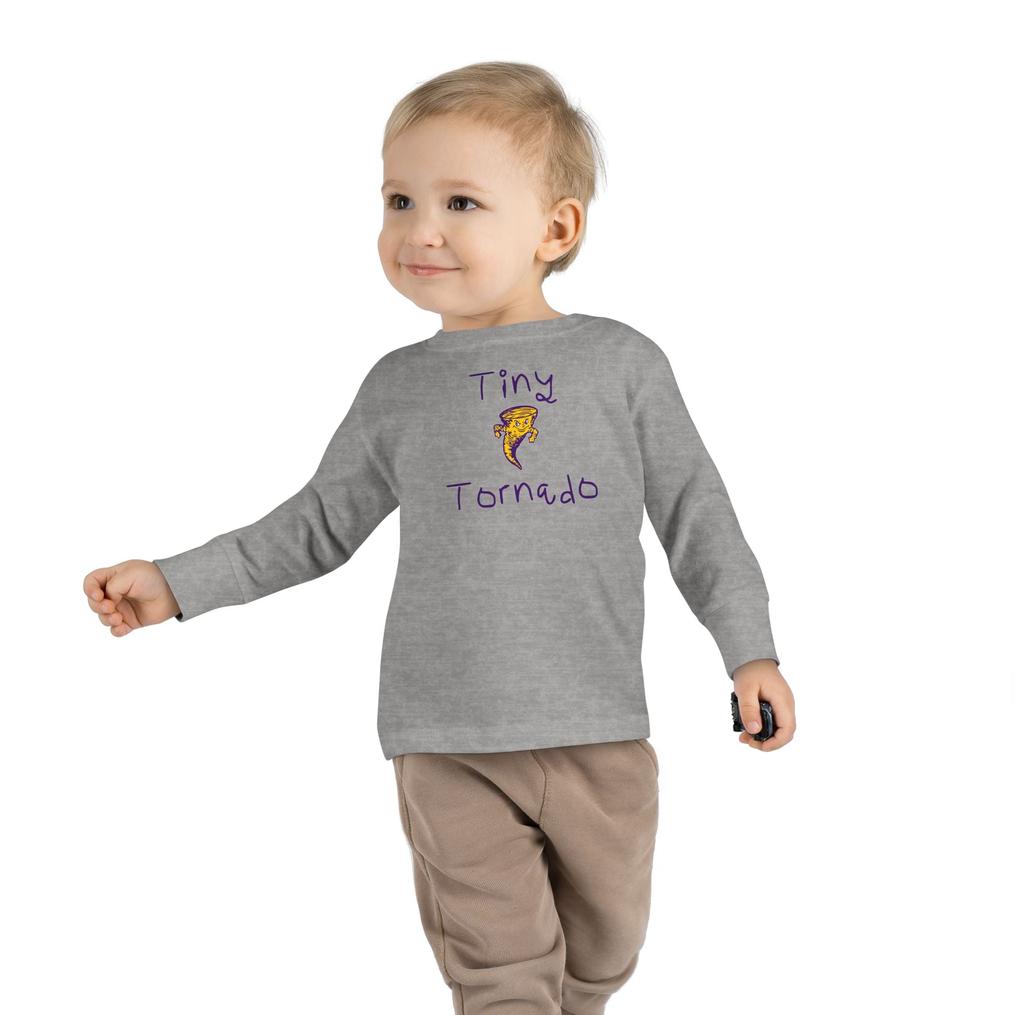 Toddler Long Sleeve Tee — "Tiny Tornado"